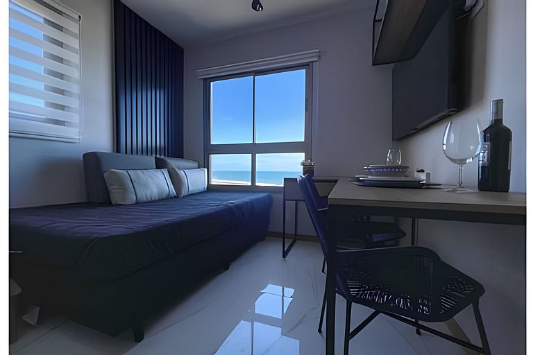 CA417 New Studio Vista Mar & Piscina no Rooftop