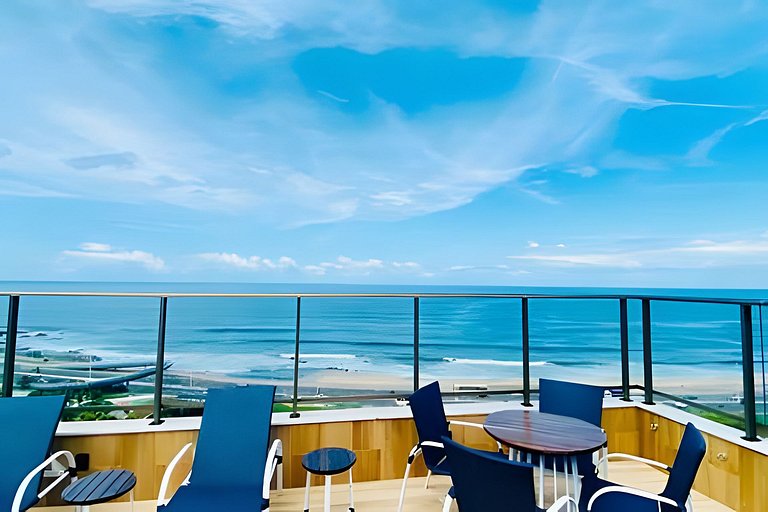 CA417 New Studio Vista Mar & Piscina no Rooftop