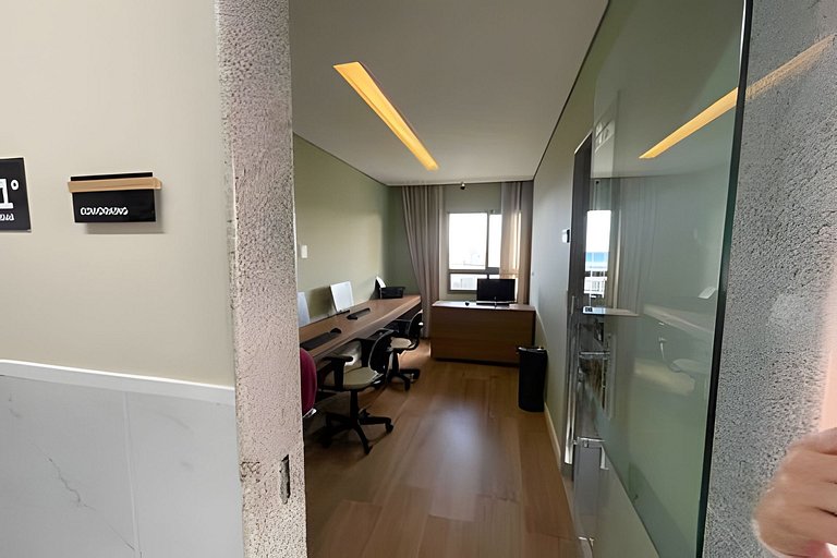 CA208 Studio com piscina no rooftop