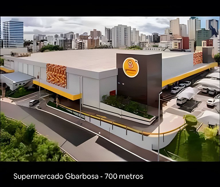 CA208 Studio com piscina no rooftop