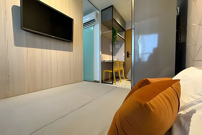 CA714 New Quarto/Sala Varanda Vista Mar