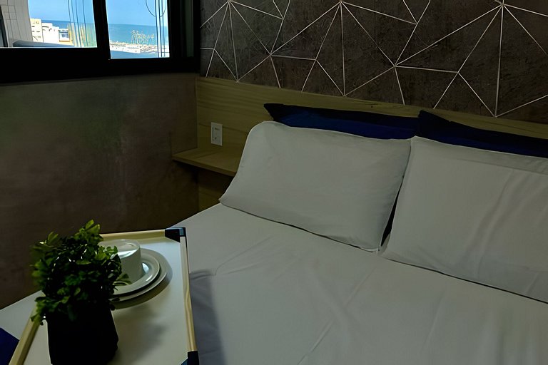 CA714 New Quarto/Sala Varanda Vista Mar