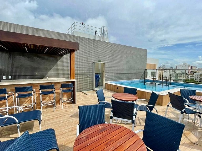 CA714 New Quarto/Sala Varanda Vista Mar