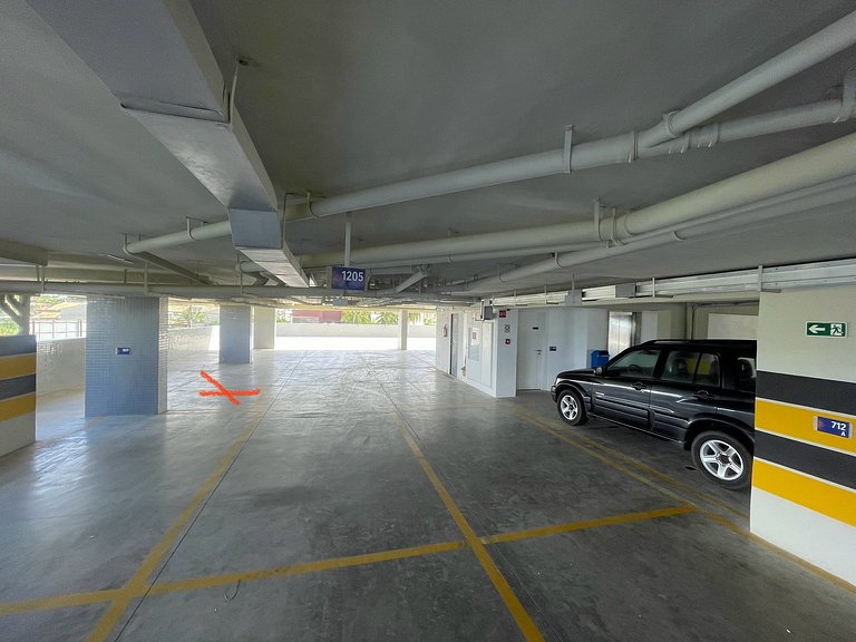 SM812b Studio Beach Stella 10 min/aeroporto c/Garagem