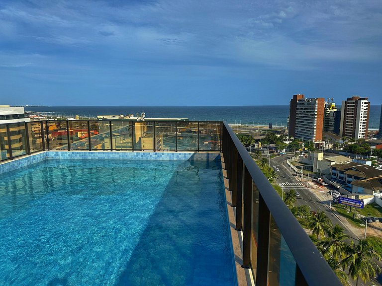 SC530 Studio com varanda e vista mar