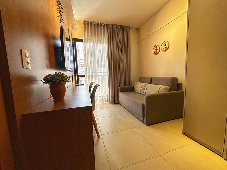 PP208 Quarto e Sala na melhor localização