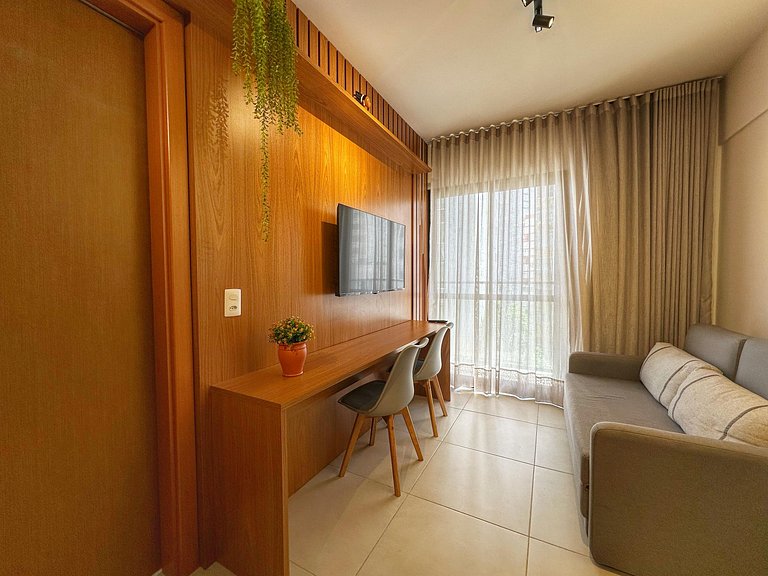 PP208 Quarto e Sala na melhor localização