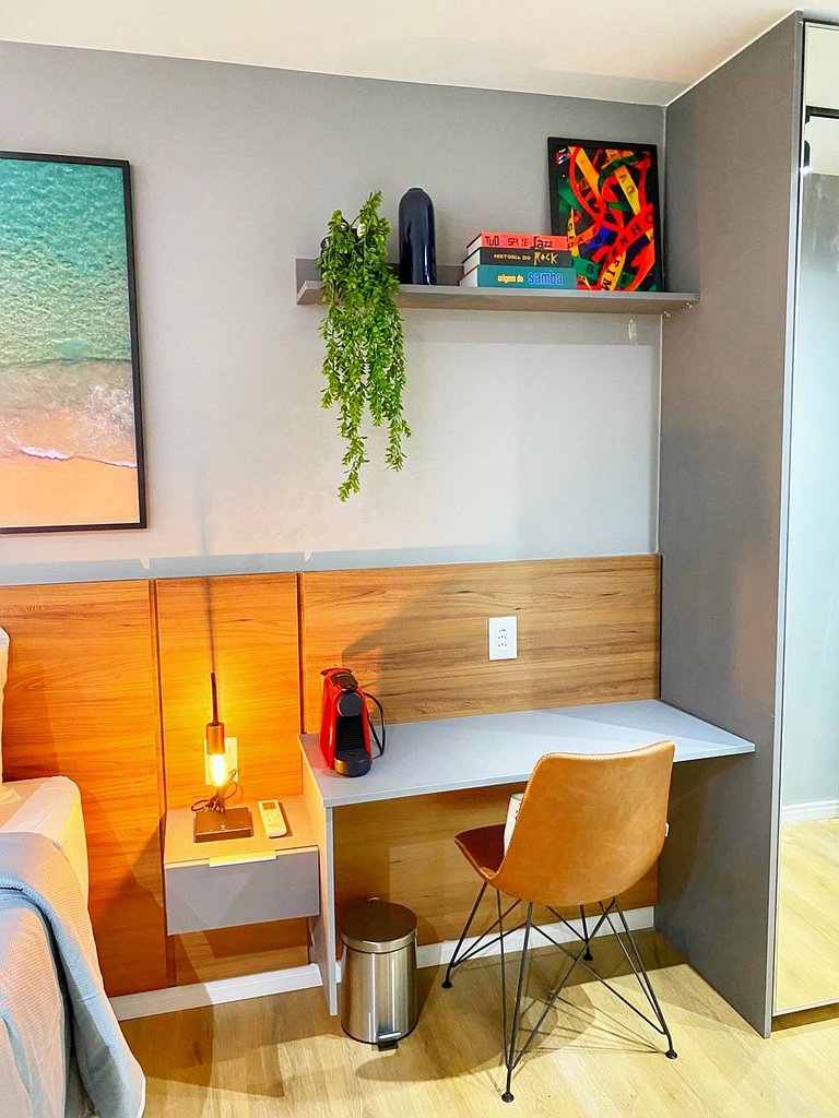 ART623 Studio completo com garagem